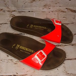 Neon Birkenstocks. EUC.